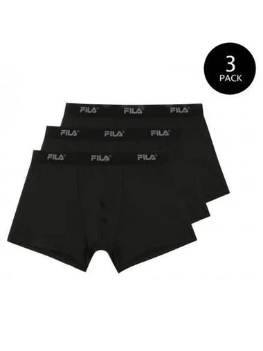 UNDERWEAR Linear Logo Band Draw 3pcs FI4DRF1104MBLK - FILA - BALAAN 1