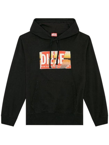 Logo Drawstring Hoodie A112580EJAA - DIESEL - BALAAN 1