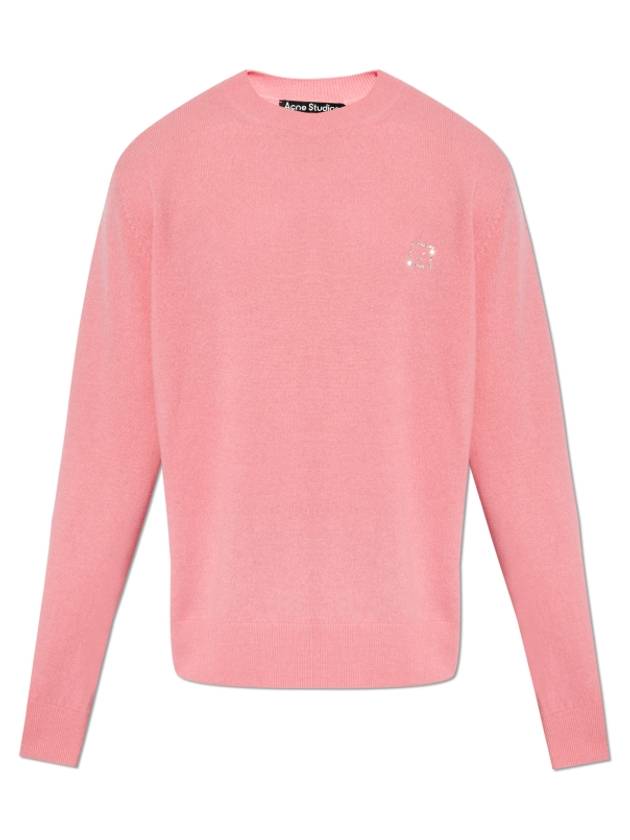 Crystal Logo Sweatshirt Tango Pink - ACNE STUDIOS - BALAAN 2