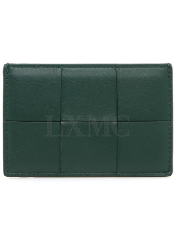 Card wallet Intrecciato green cassette credit 742693 - BOTTEGA VENETA - BALAAN 1