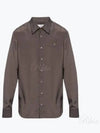 Men's Ghost Embroidered Logo Long Sleeve Shirt Grey - VIVIENNE WESTWOOD - BALAAN 2