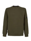 Diagonal Raised Fleece Sweatshirt Ivy Green - CP COMPANY - BALAAN 7