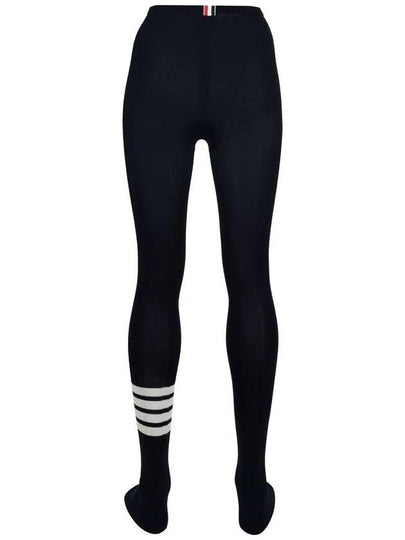 OPAQUE RIB TIGHTS W/ 4 BAR IN FINE MERINO WOOL - THOM BROWNE - BALAAN 2