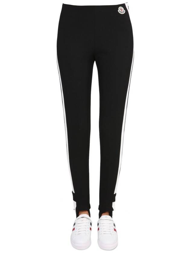 Moncler Leggings Con Patch Logo - MONCLER - BALAAN 1