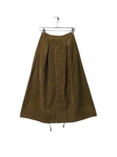 Tuck Skirt B Khaki Cotton 4 5W Corduroy 23F1WG008 NQ458 SD016 - ENGINEERED GARMENTS - BALAAN 1