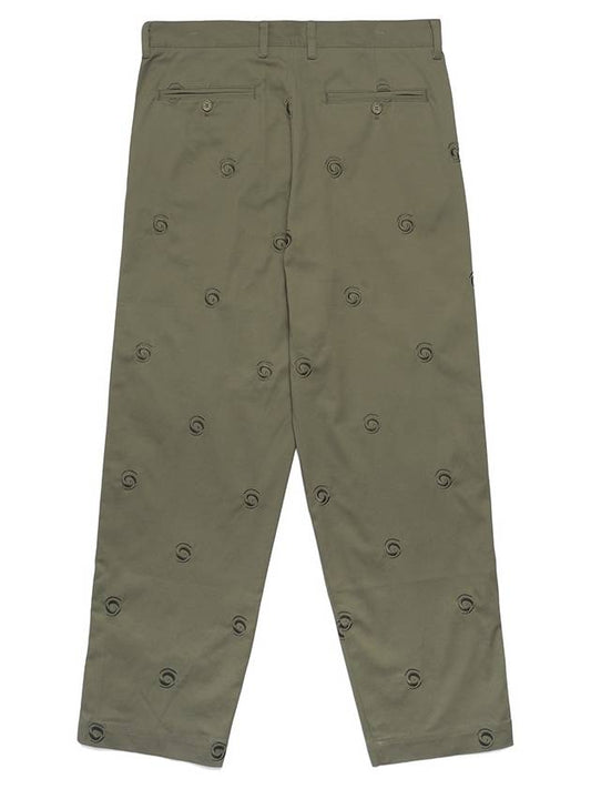 Health Seekers Golfers Malbon Embroidered Chino Pants OLIVE - MALBON GOLF - BALAAN 2