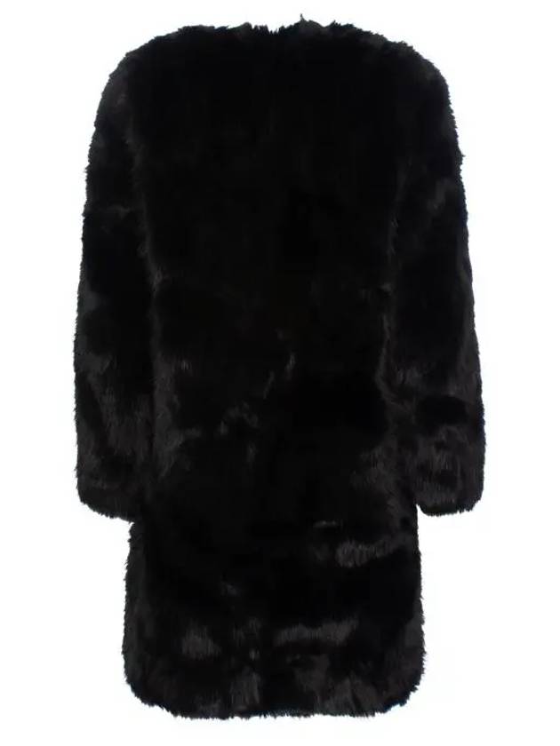 Milas Mid Length Faux Fur Coat Black - ZADIG & VOLTAIRE - BALAAN 3