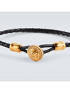 Medusa Biggie Leather Bracelet Black - VERSACE - BALAAN 4