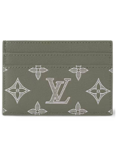 Double Monogram Shadow Card Wallet Green - LOUIS VUITTON - BALAAN 2