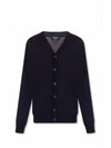 Samuel V-Neck Wool Cardigan Blue - A.P.C. - BALAAN 2