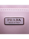 Triangular Logo Cleo Brushed Leather Shoulder Bag Pink - PRADA - BALAAN 9