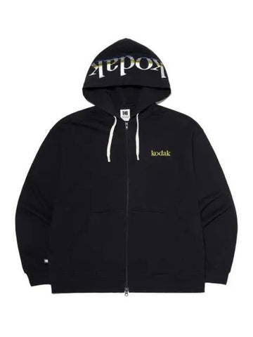 KODAK Rainbow Big Logo Hood Zip up BLACK - KODO - BALAAN 1