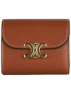 Triomphe Small Half Wallet Tan - CELINE - BALAAN 2