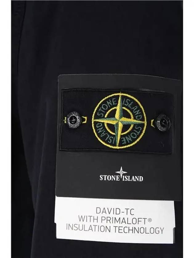 David TC Logo Patch Jacket Navy - STONE ISLAND - BALAAN.