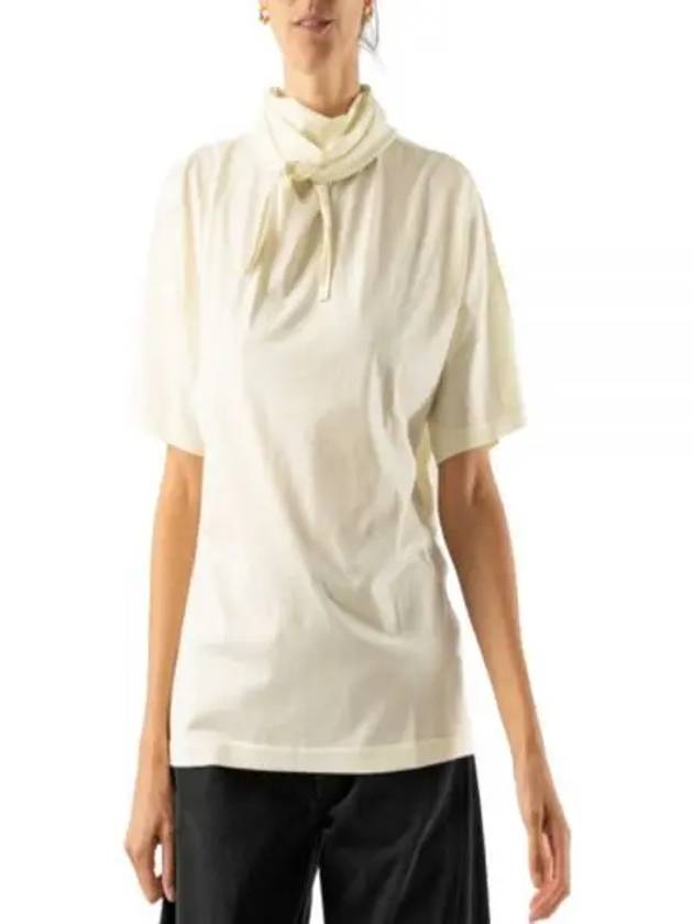 Women's Foulard Short Sleeve T Shirt Yellow - LEMAIRE - BALAAN 2