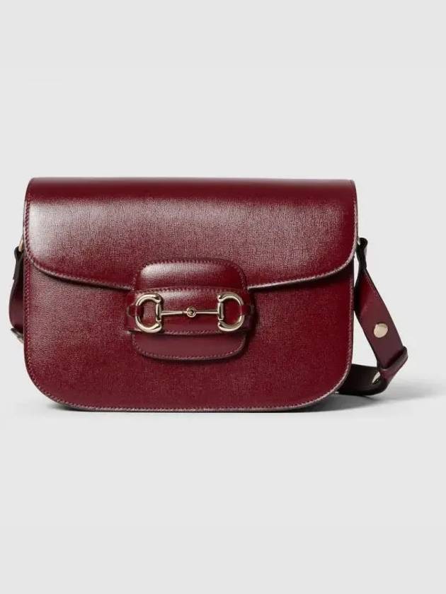 Horsebit 1955 Small Leather Shoulder Bag Rosso Ancora Red - GUCCI - BALAAN 2