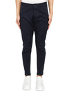 Cotton Sexy Straight Chino Pants Navy - DSQUARED2 - BALAAN 2