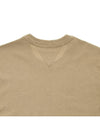 Women's Round Neck Plain Short Sleeve T-Shirt Beige - BOTTEGA VENETA - BALAAN 7