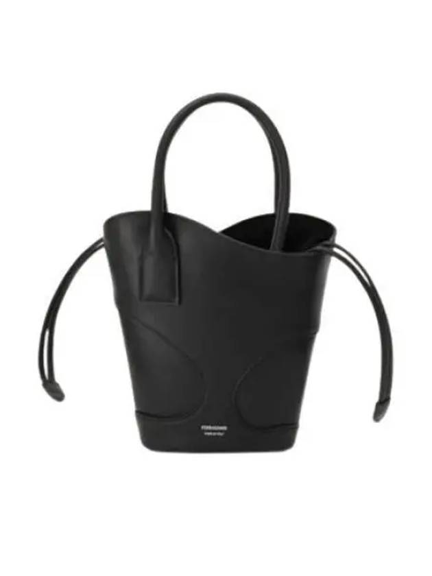 Women's Cut-Out Tote Bag Black - SALVATORE FERRAGAMO - BALAAN 2