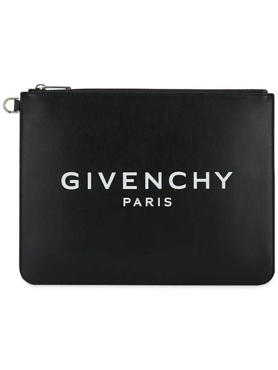 Logo Large Clutch Bag Black - GIVENCHY - BALAAN 2