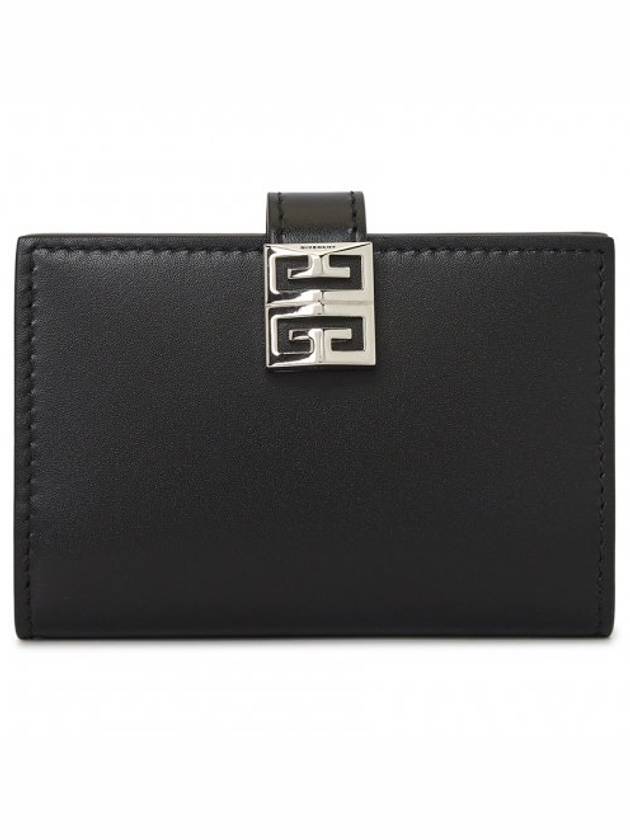 Silver Hardware 4G Leather Card Wallet Black - GIVENCHY - BALAAN 2