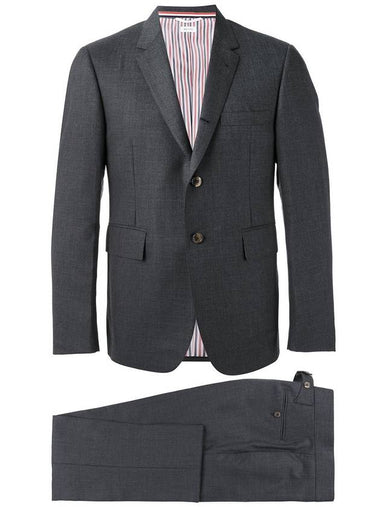 Men's Signature Classic Wool Suit Dark Grey - THOM BROWNE - BALAAN 1