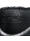 Triangle Stitch Logo Card Wallet Black - PRADA - BALAAN 7