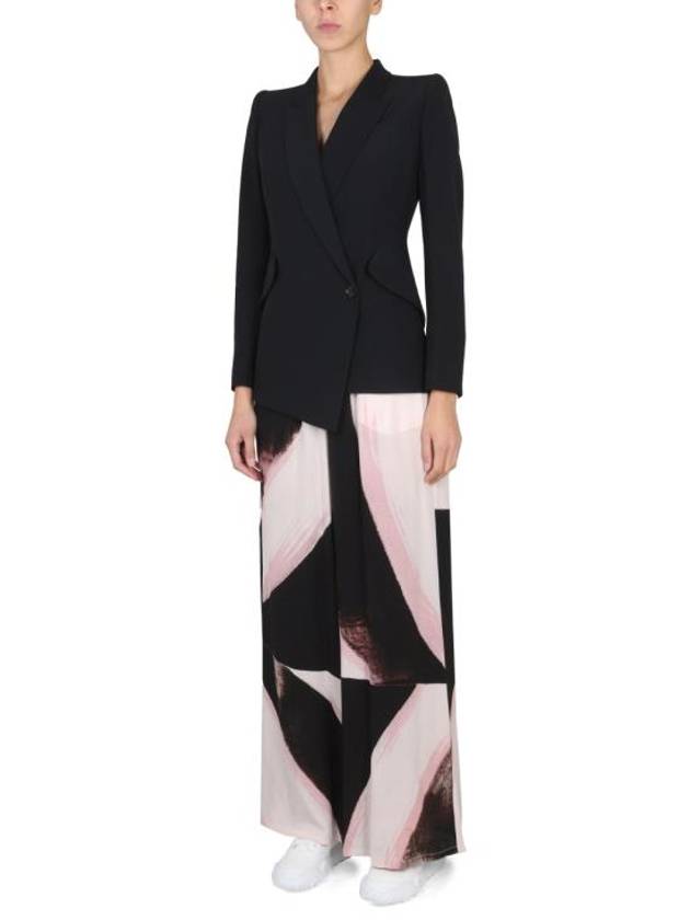 Women's Crepe Blazer Jacket Black - ALEXANDER MCQUEEN - BALAAN 5