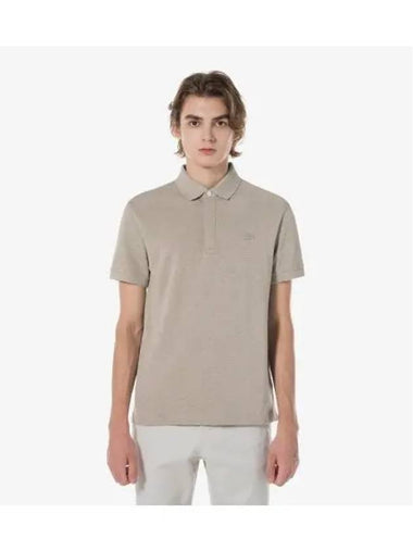 Men s PARIS Short Sleeve Polo Light Brown - LACOSTE - BALAAN 1