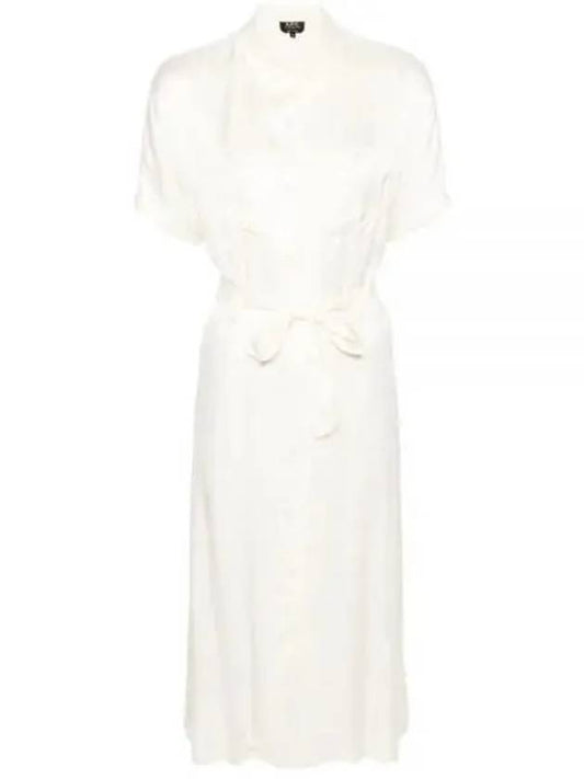 New Drew Midi Dress Cream White - A.P.C. - BALAAN 2