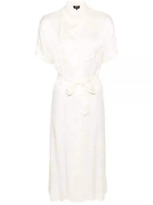 New Drew Midi Dress Cream White - A.P.C. - BALAAN 2