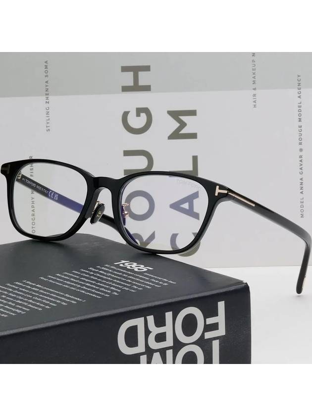 Eyewear Square Acetate Eyeglasses Black - TOM FORD - BALAAN 3