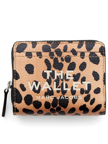 The Cheetah Leather Mini compact wallet - MARC JACOBS - BALAAN 1