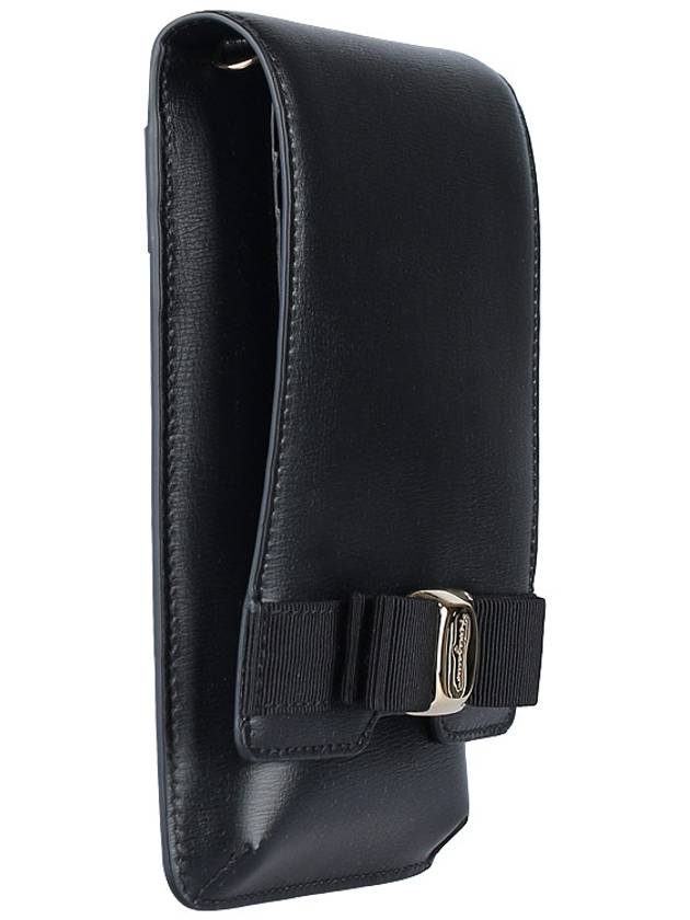 Salvatore Vara Ribbon Phone Case Black - SALVATORE FERRAGAMO - BALAAN 5