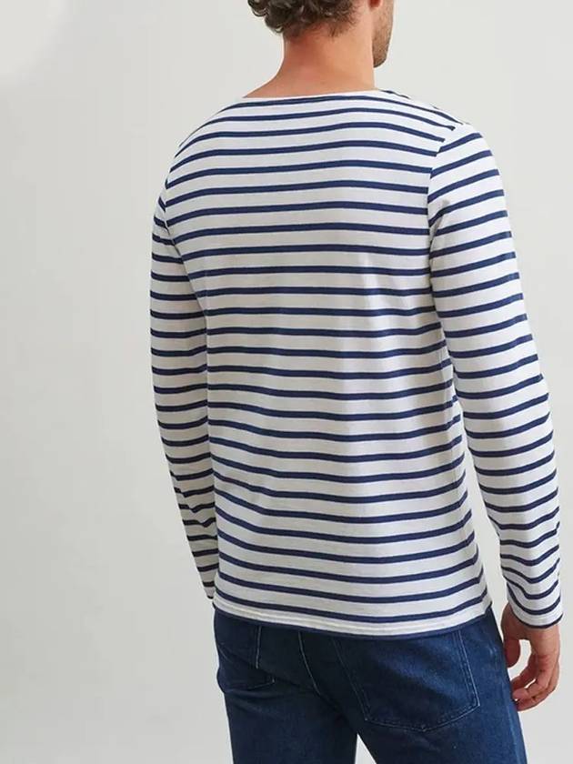 Minquire Modern Long Sleeve TShirt Neige Marine 9858 88 - SAINT JAMES - BALAAN 3