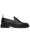 Pebble Grain Rubber Sole Penny Loafer Black - THOM BROWNE - BALAAN 2