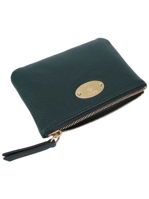 Plaque Small Zipper Coin Wallet Green - MULBERRY - BALAAN 9