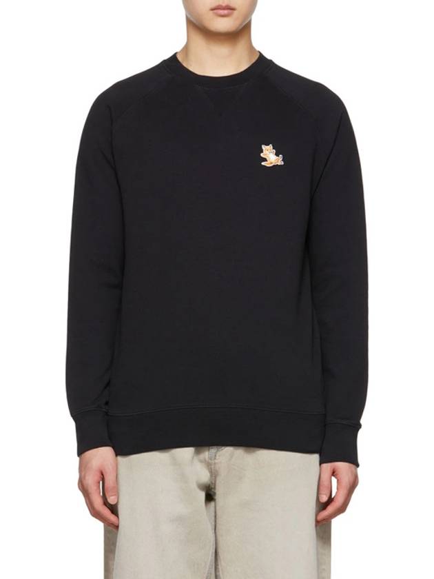 Chillax Fox Patch Classic Sweatshirt Black - MAISON KITSUNE - BALAAN 5