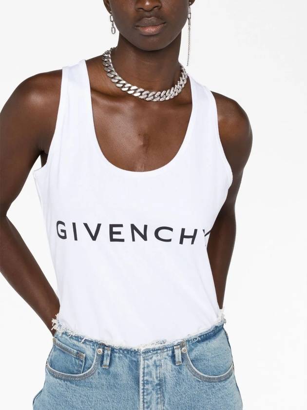 Short Sleeve T-Shirt BW70AZ3YAC116 White Black - GIVENCHY - BALAAN 5