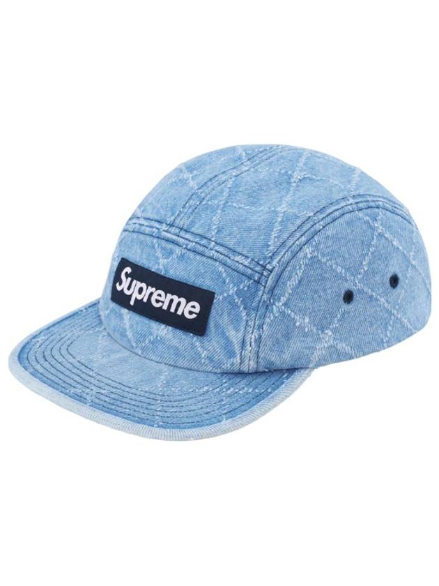 Punched Denim Camp Cap Washed Indigo FW23H105 - SUPREME - BALAAN 1