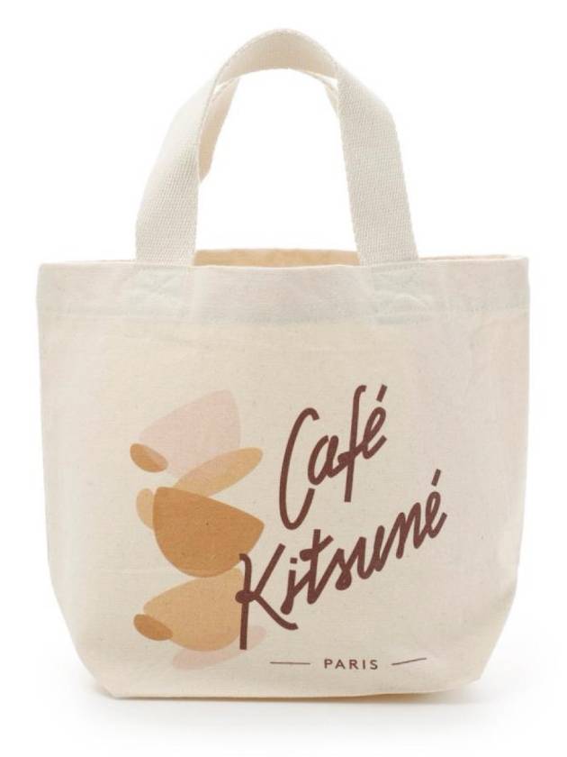 Women's Beige Cafe Kitsune Tote Bag SPCKU05115 - MAISON KITSUNE - BALAAN 1