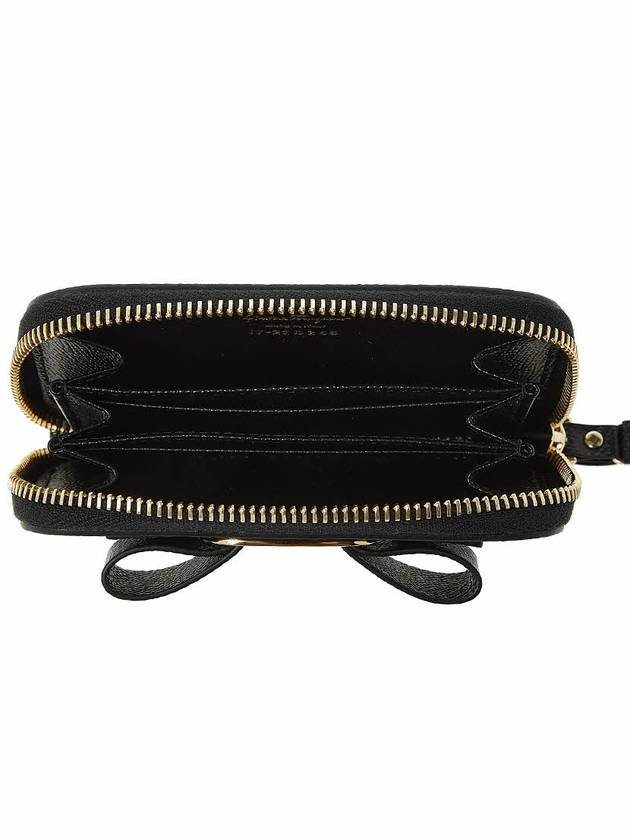 Vara Bow Zipper Card Wallet Black - SALVATORE FERRAGAMO - BALAAN 11