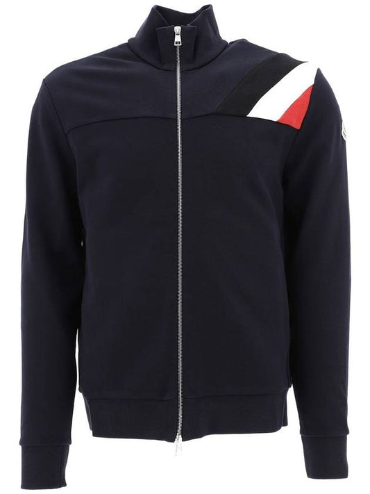 Men's Cotton Track Jacket Navy - MONCLER - BALAAN 1