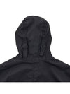 Men's Aggressive Gomato Zip Up Hoodie Black - STONE ISLAND - BALAAN 9