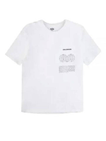 Short Sleeve T Shirt LC2249100 White - SALOMON - BALAAN 1