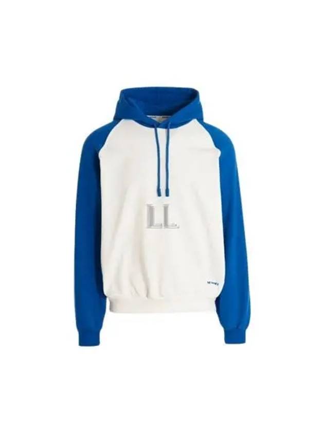 Color Block Drawstring Hoodie Dust Blue - SUNNEI - BALAAN 2