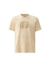 30/1 Jersey Label Style Logo Short Sleeve T-Shirt Beige - CP COMPANY - BALAAN 2