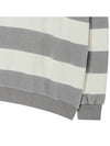 Striped rugby collar sweatshirt Melange gray - THE GREEN LAB - BALAAN 3