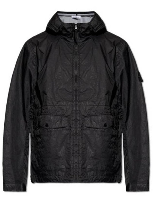 Membrana 3L TC Hooded Jacket Black - STONE ISLAND - BALAAN 2