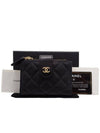 Women s AP1928 Classic Double Zipper CC Logo Caviar Siamese Card Wallet - CHANEL - BALAAN 8